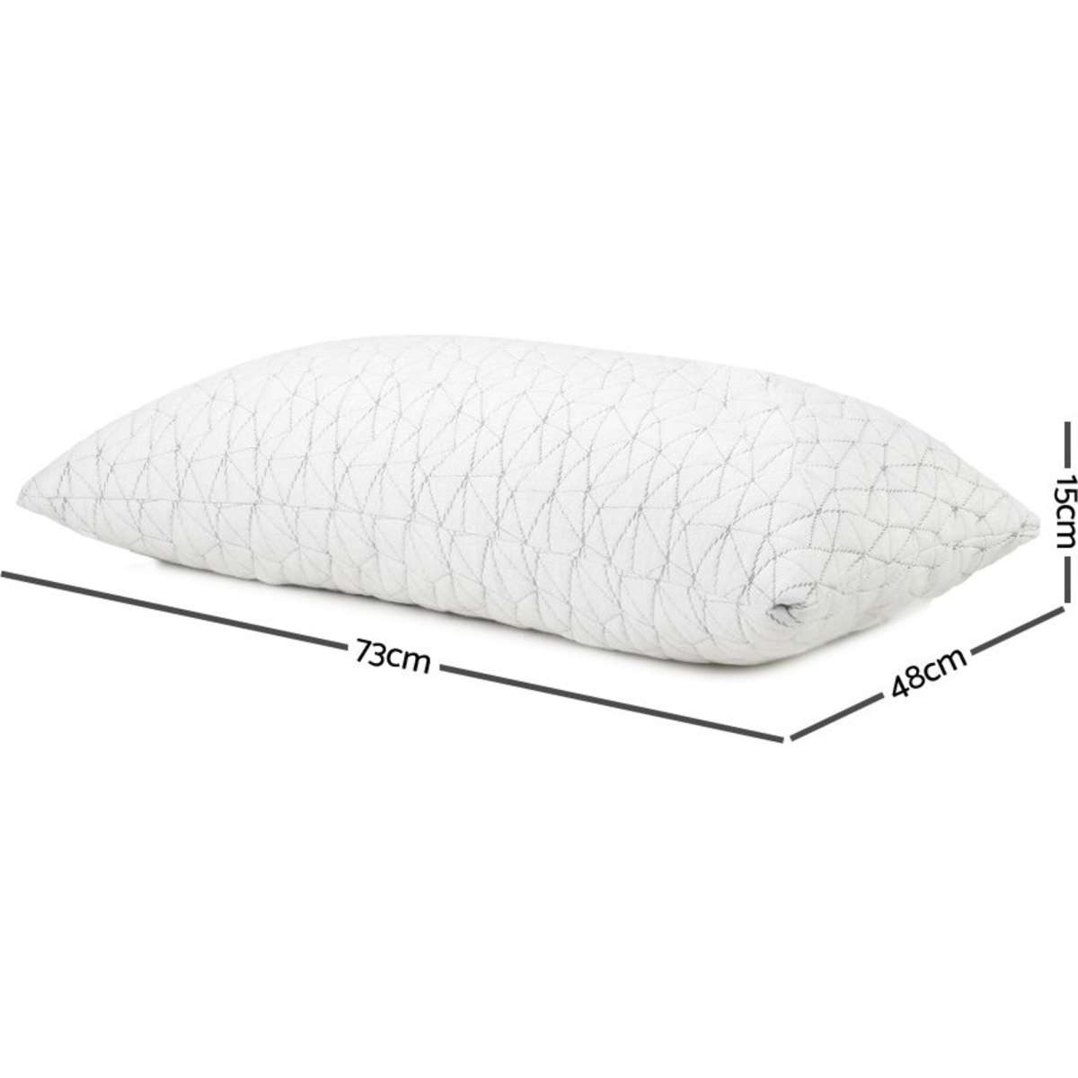 Giselle Bedding Set of 2 Rayon Single Memory Foam Pillow Woolworths