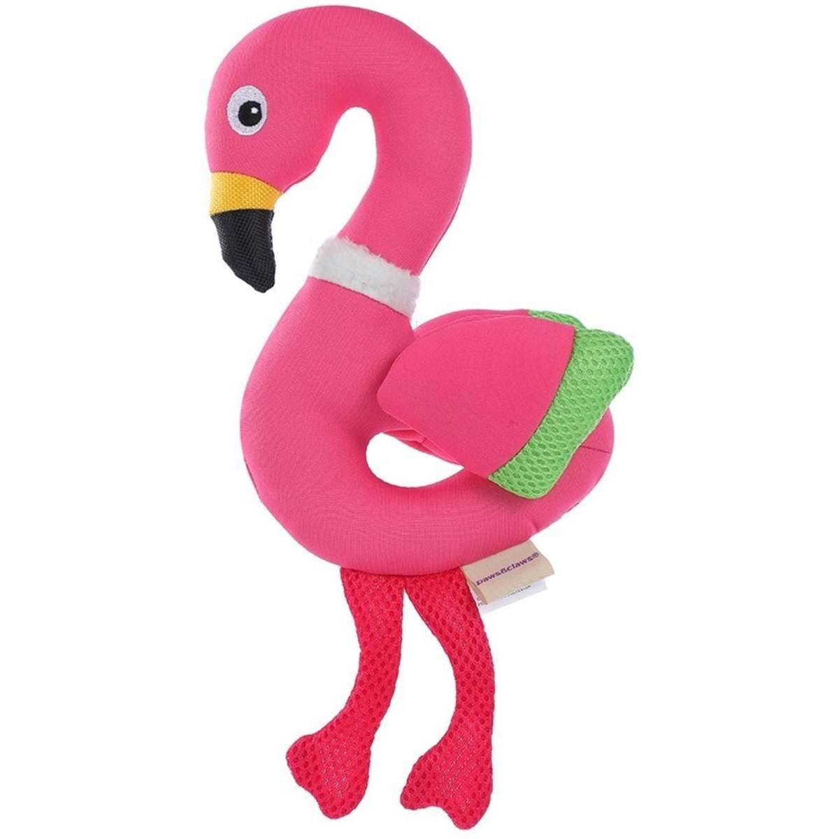 Paws And Claws Funtime Friends Neoprene Flamingo Dog/Pet Toy 33x15x5cm Woolworths