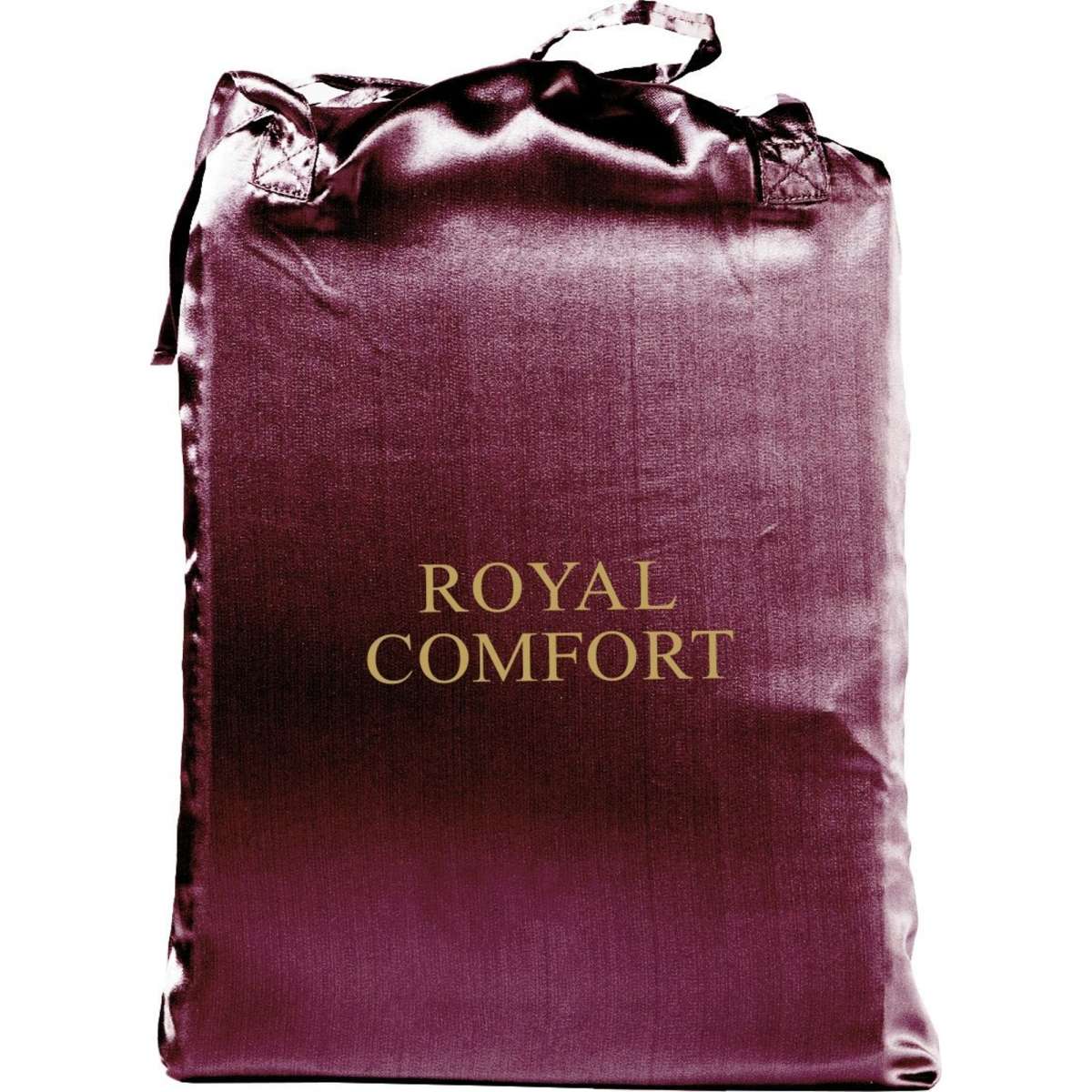 Royal Comfort 4 Piece Satin Sheet Set|| King ||Malaga Wine | Woolworths