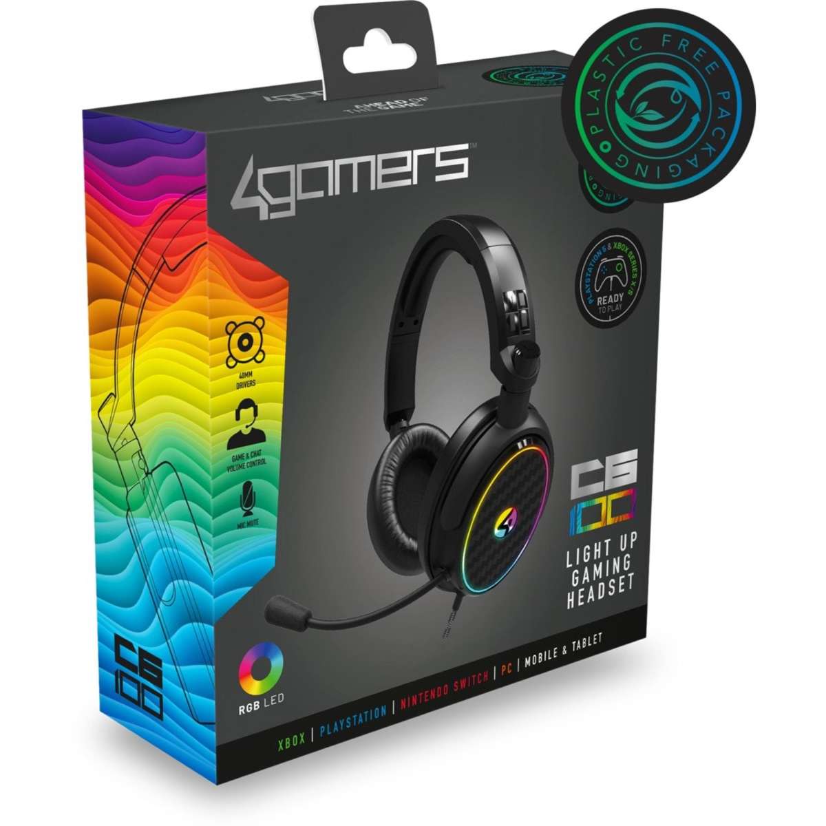 4Gamers C6100 LED Light Up Gaming Headset Woolworths