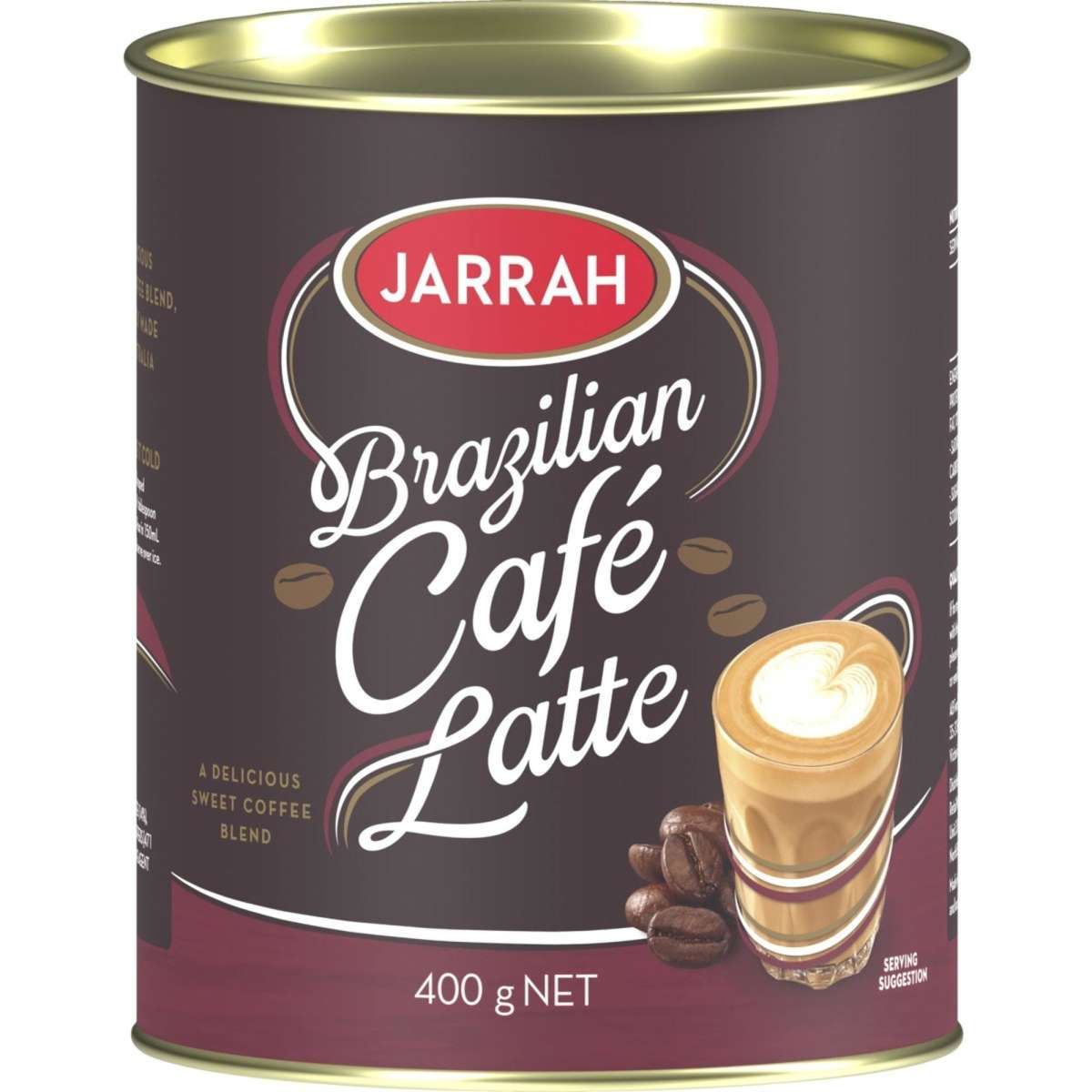 Jarrah Brazilian Cafe Latte 400g Woolworths
