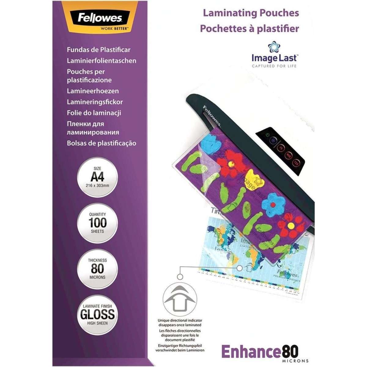Fellowes A4 Laminating Pouches 100 Pack 80 Micron Woolworths