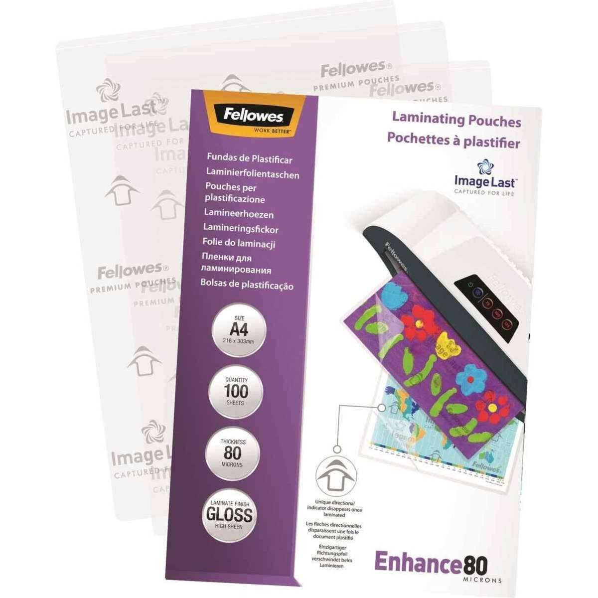 Fellowes A4 Laminating Pouches 100 Pack 80 Micron Woolworths