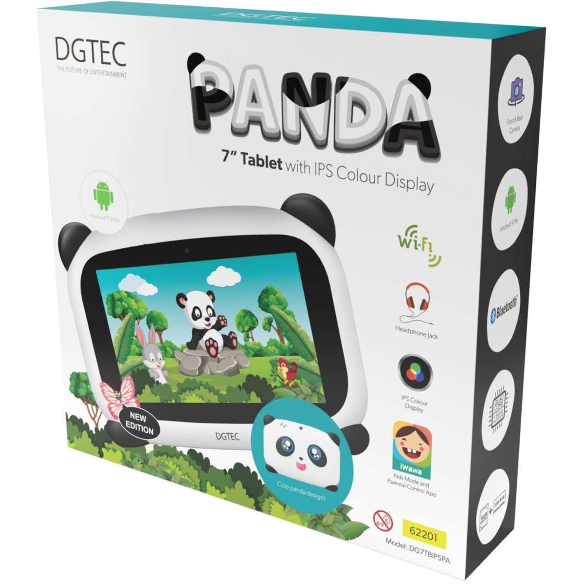 Dgtec 7'' Tablet with IPS Colour Display Panda Woolworths