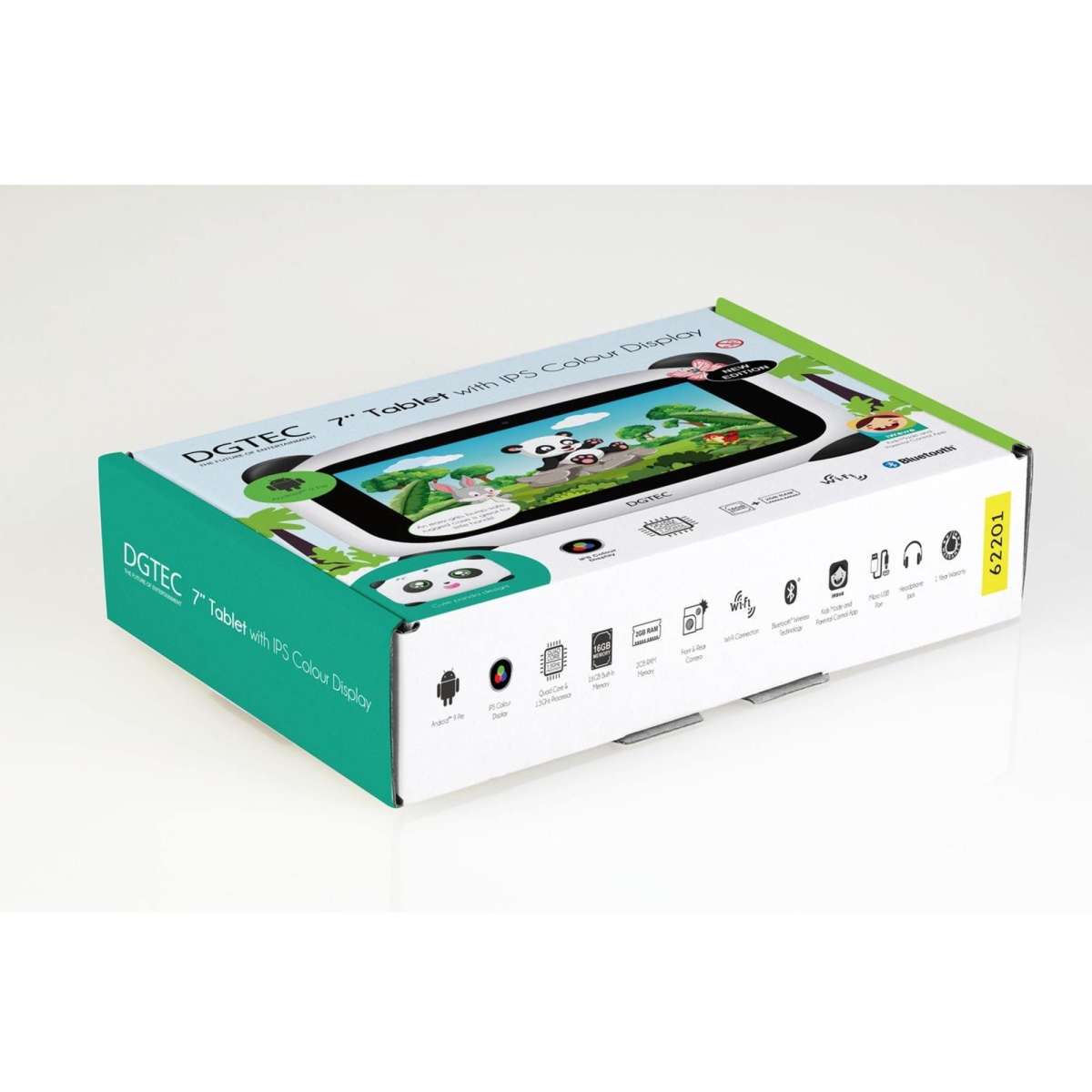 Dgtec 7'' Tablet with IPS Colour Display Panda Woolworths
