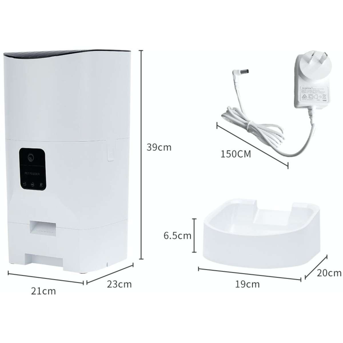 PaWz 9L Auto Pet Feeder Automatic Camera Cat Dog Smart Wifi App Food Dispenser Woolworths