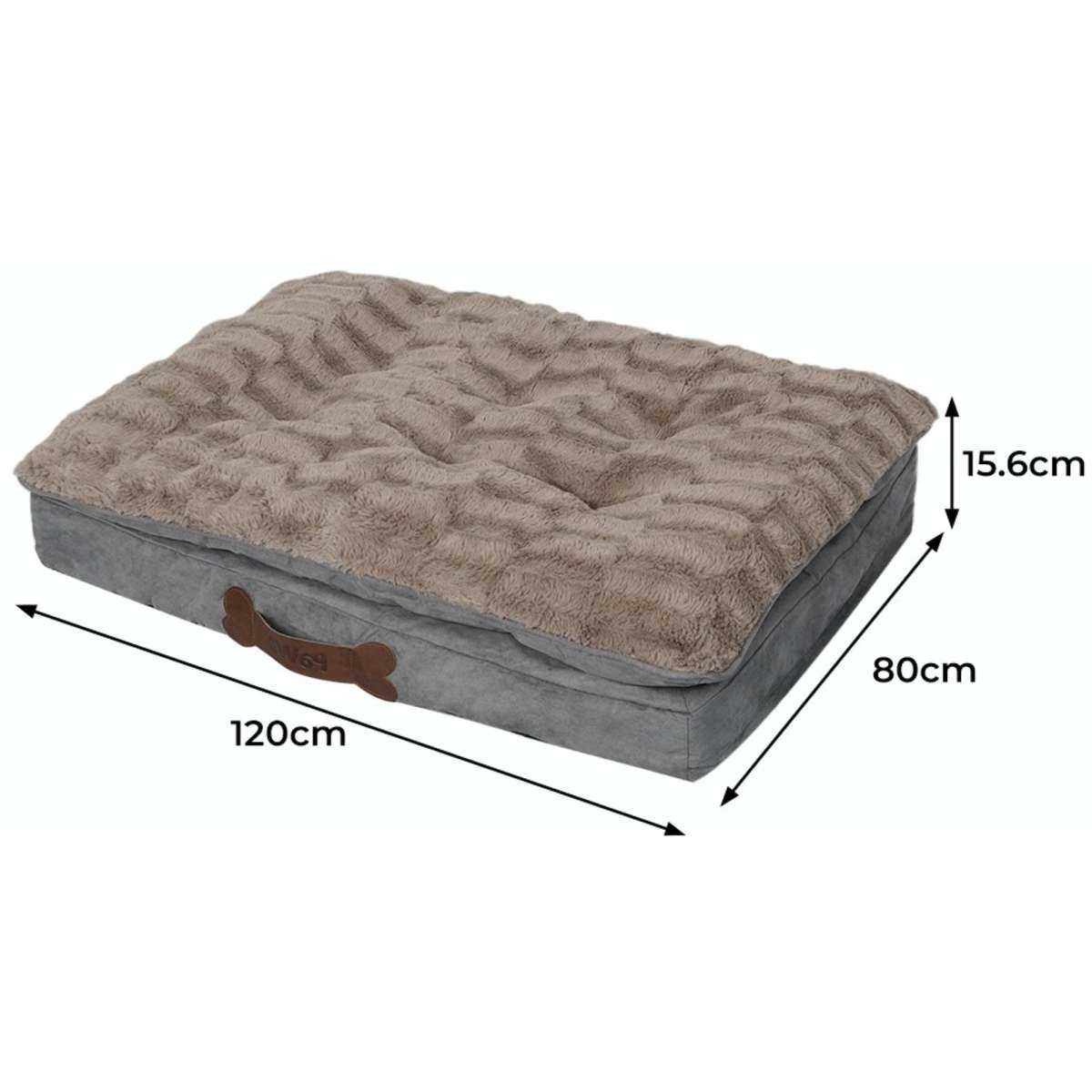 PaWz Dog Calming Bed Pet Cat Removable Cover Washable Orthopedic Memory