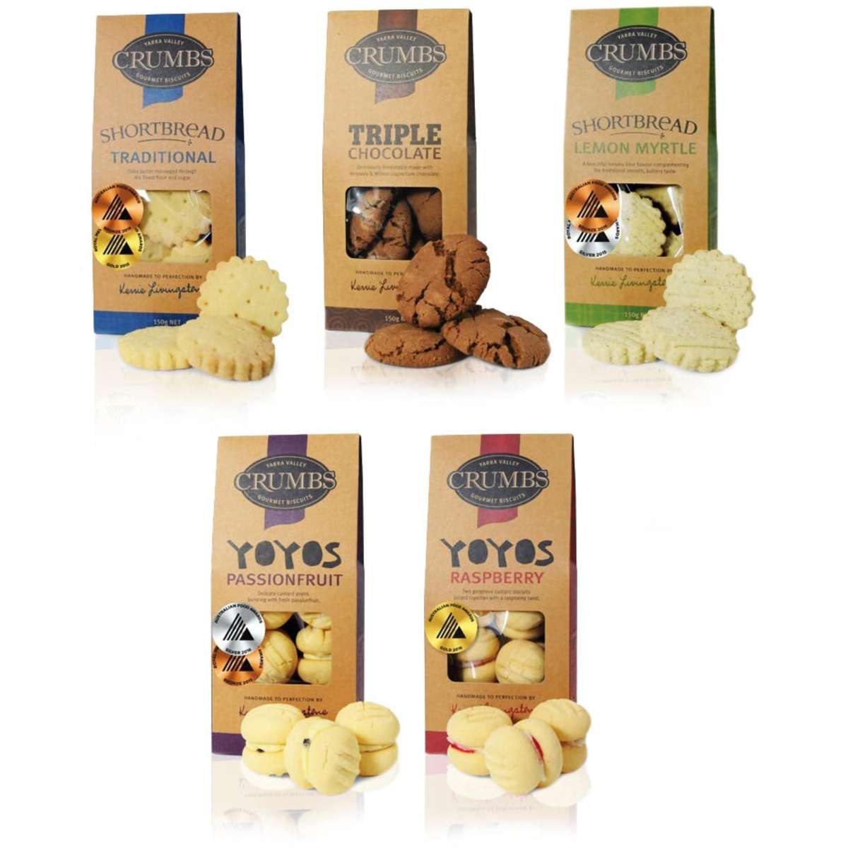 Crumbs Yarra Valley Gourmet Biscuits 150g X 5 Packs Woolworths