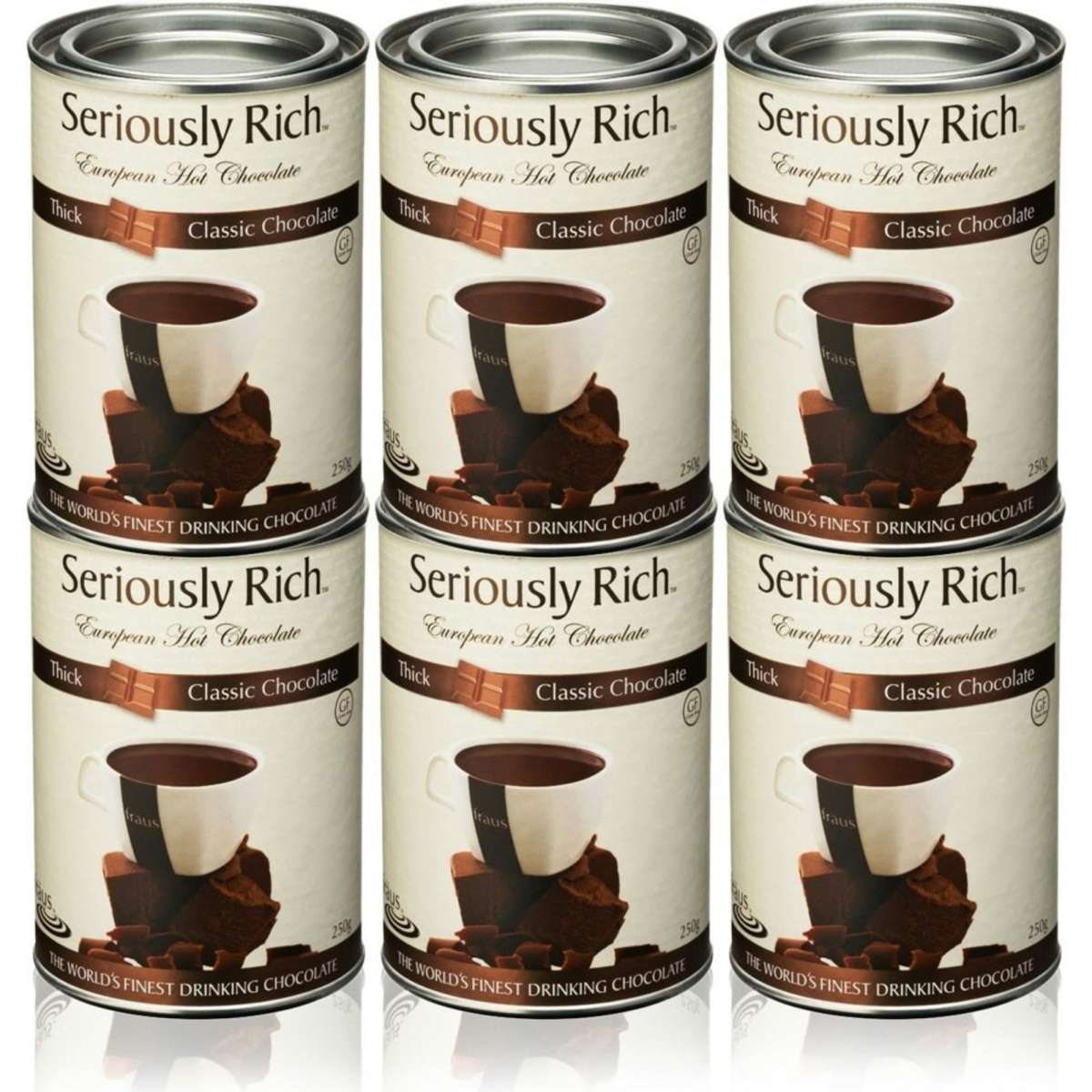 Seriously Rich Thick European Hot Chocolate 250g x 6 Packs Woolworths