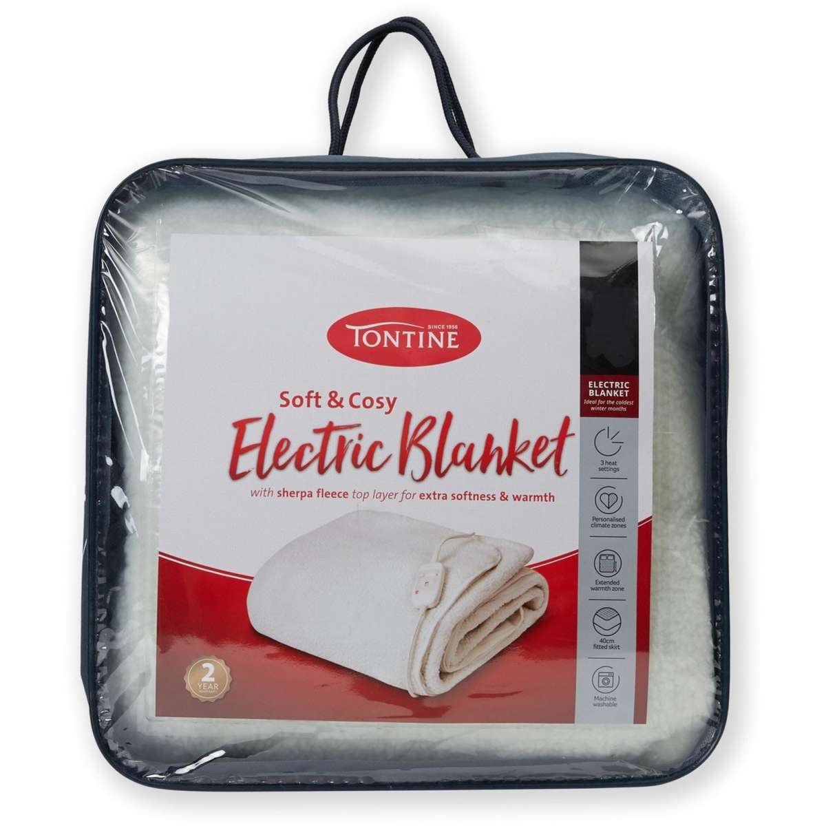 Tontine Sherpa Electric Blanket Queen Woolworths