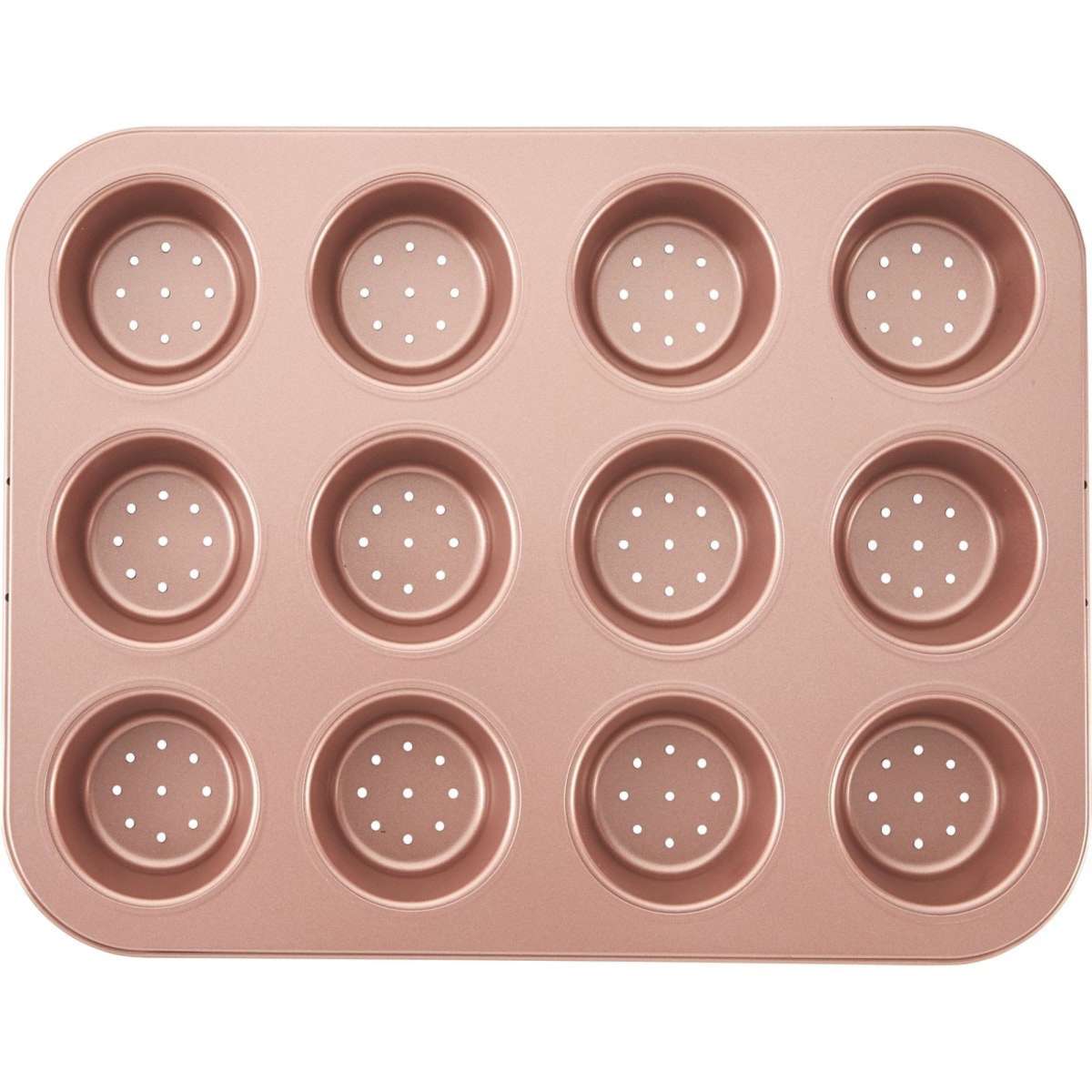 Wiltshire Rose Gold Perforated Mini Quiche & Tart Pan 12 Cup Woolworths