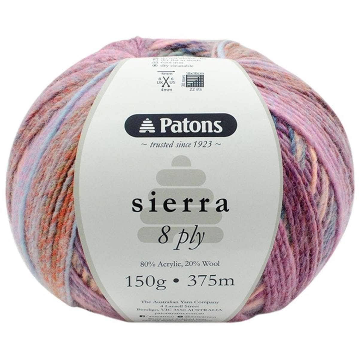 Patons Sierra Yarn 8ply 150g Sundown Woolworths