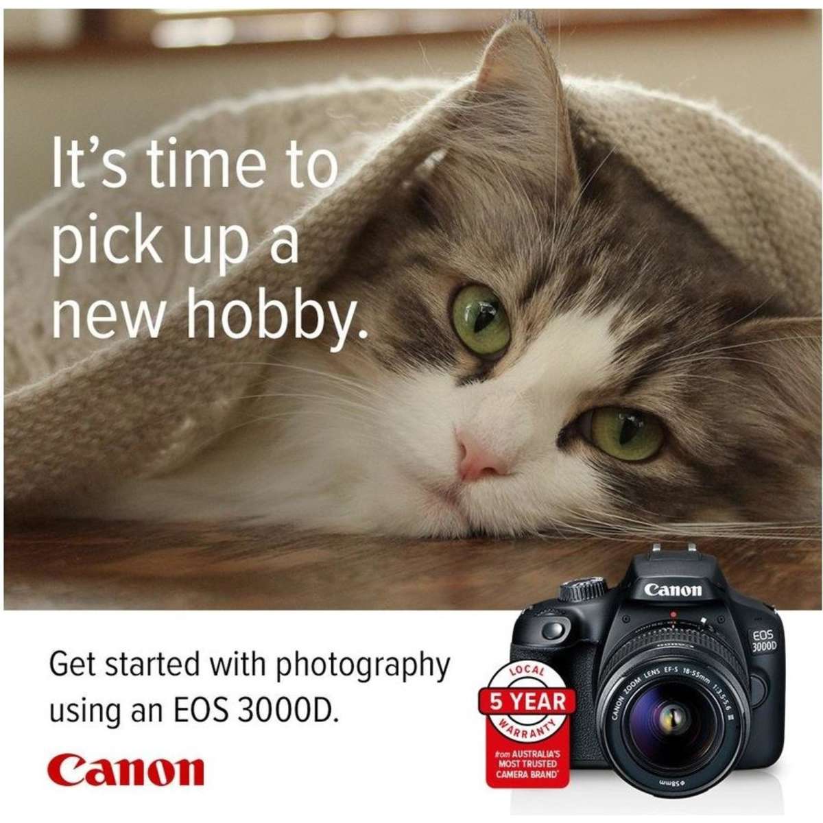 Canon EOS 3000D DSLR Camera Woolworths