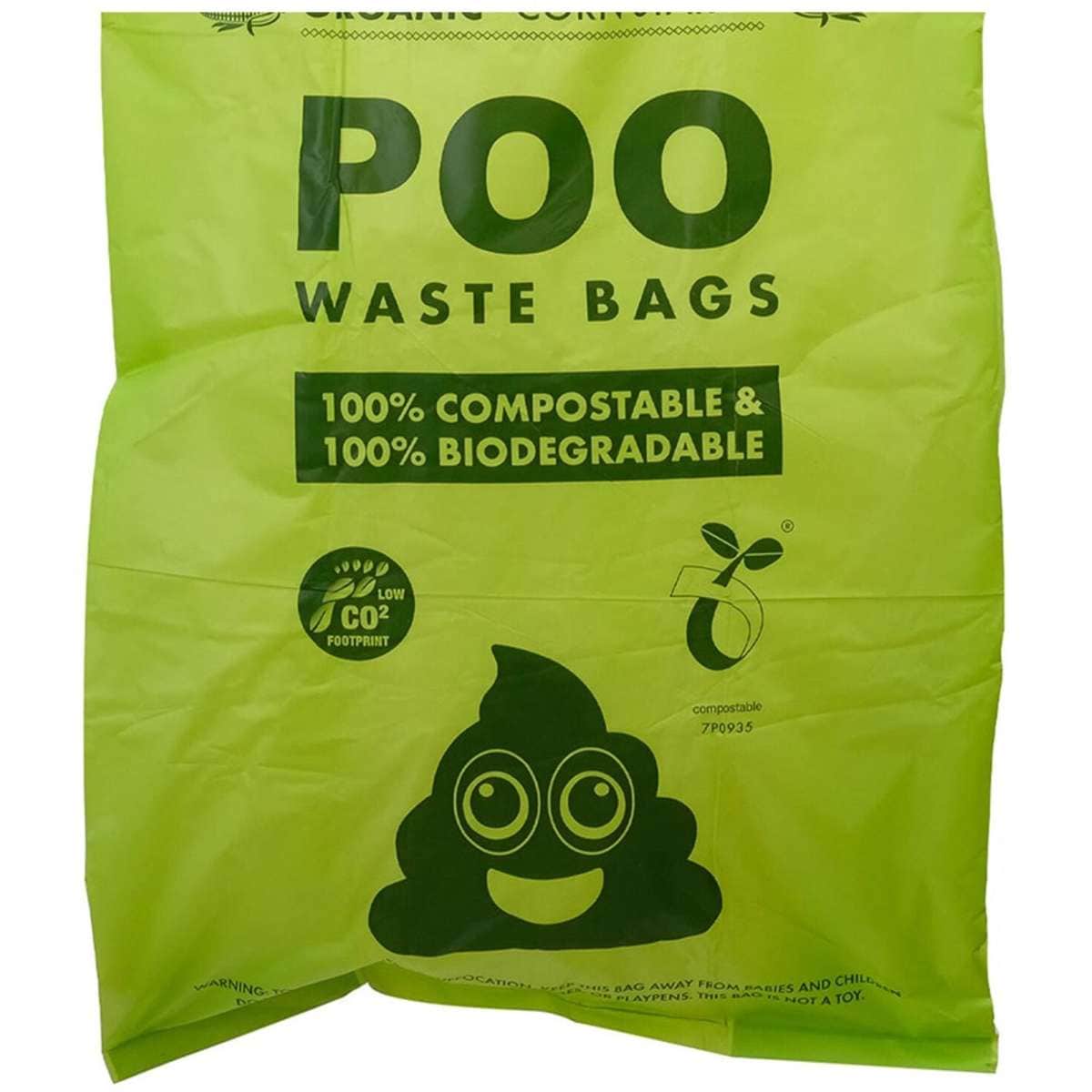 MPets Tie Handles Compostable/Biodegradable Dog Waste Bags XL 120pc