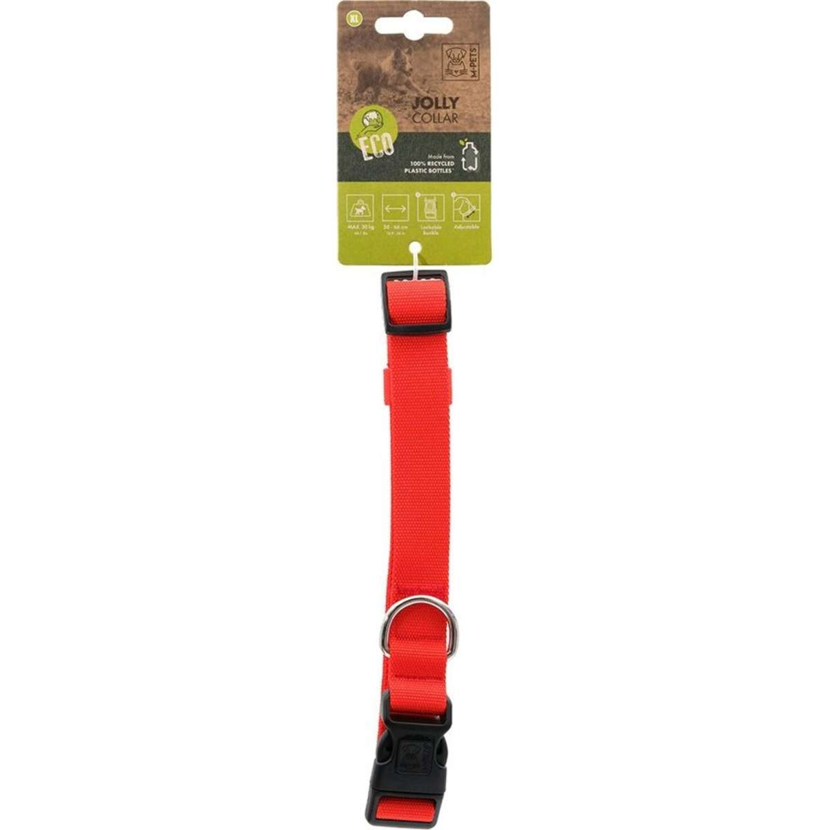 MPets XLarge Jolly EcoFriendly Dog 66cm Collar Red Woolworths