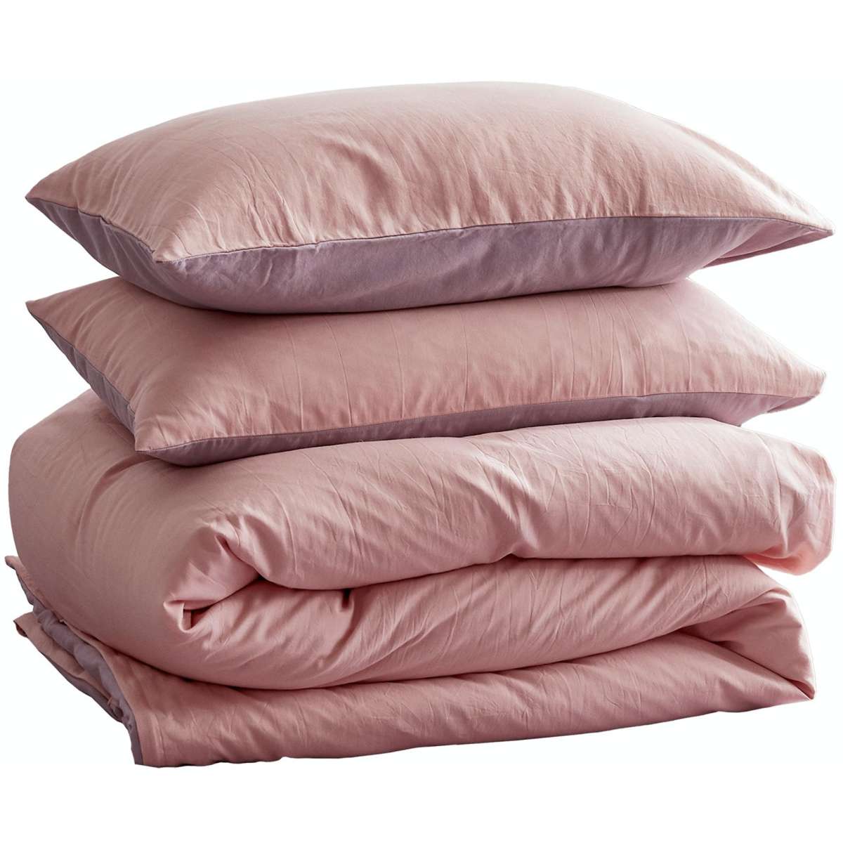 Cosy Club Washed Cotton Quilt Set Pink Purple Single Woolworths