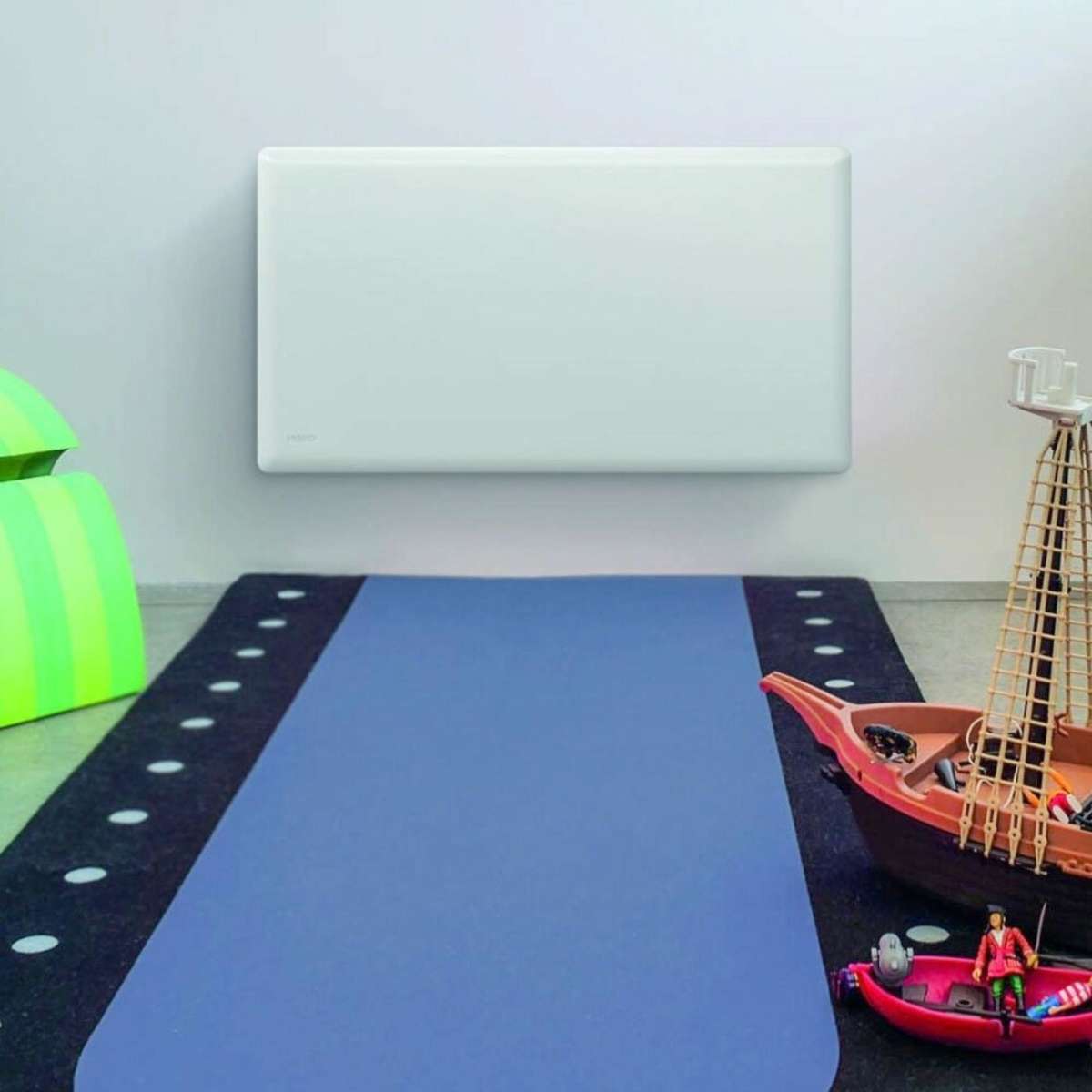 Nobo Slimline Panel Heater w/Castors & Thermostat White 1000W Woolworths