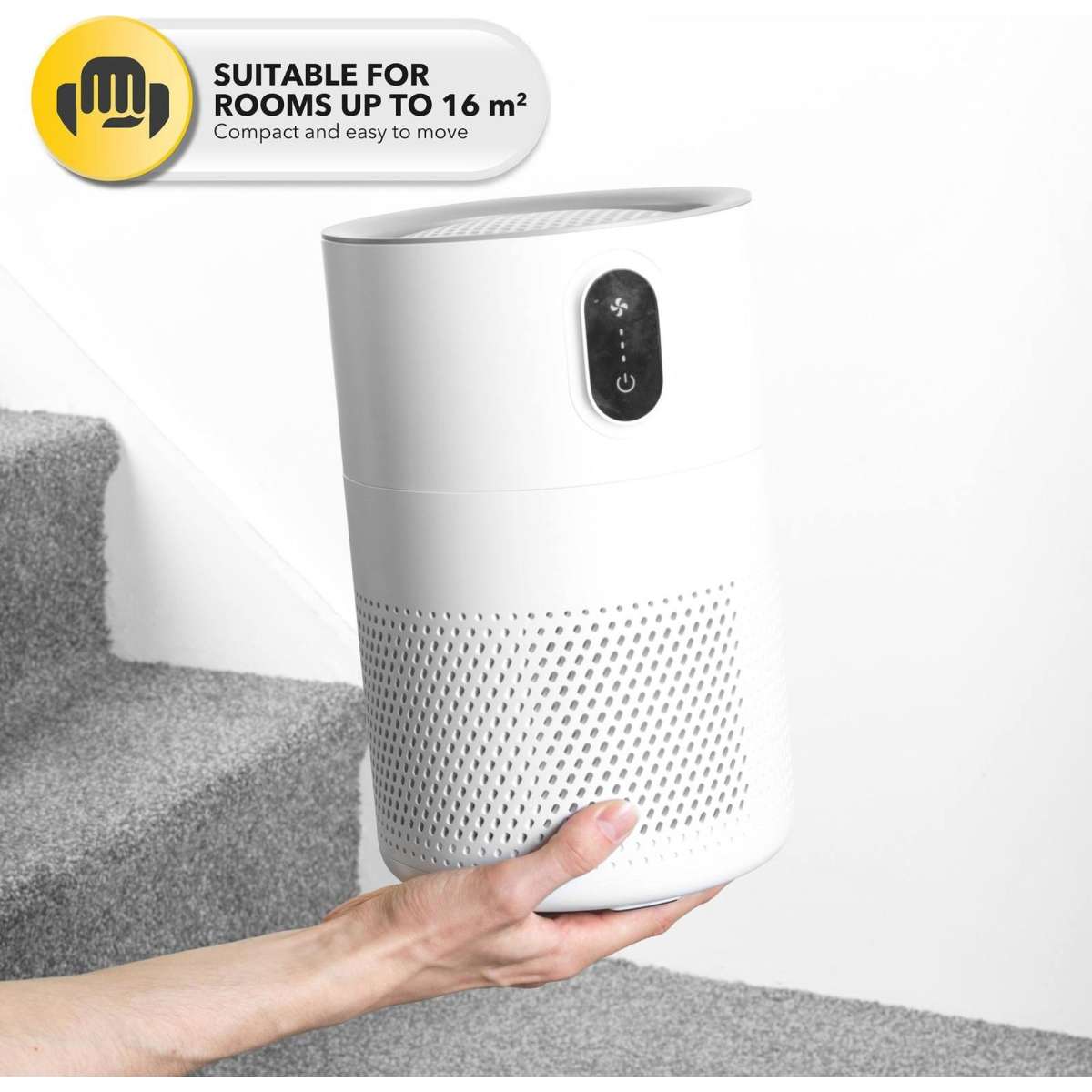 Beldray Compact Air Purifier, HEPA Filter, 3 Speed Settings, Able to