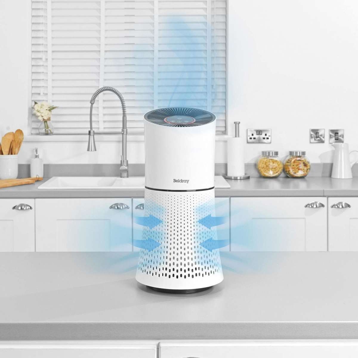 Beldray Total Air Purifier, 22 W, HEPA Filter, 3 Speed Settings, Able