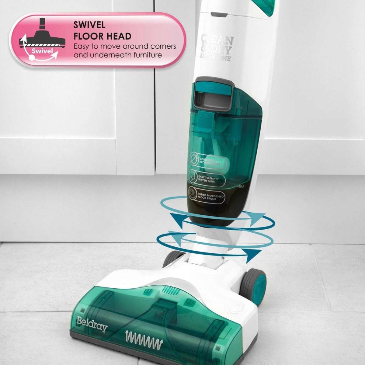 Beldray Clean & Dry Cordless Hard Floor Cleaner Woolworths