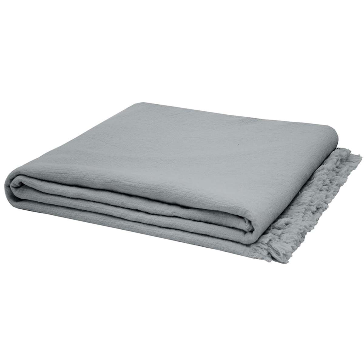 Bambury Avoca Throw 130x170cm Steel Blue | Woolworths