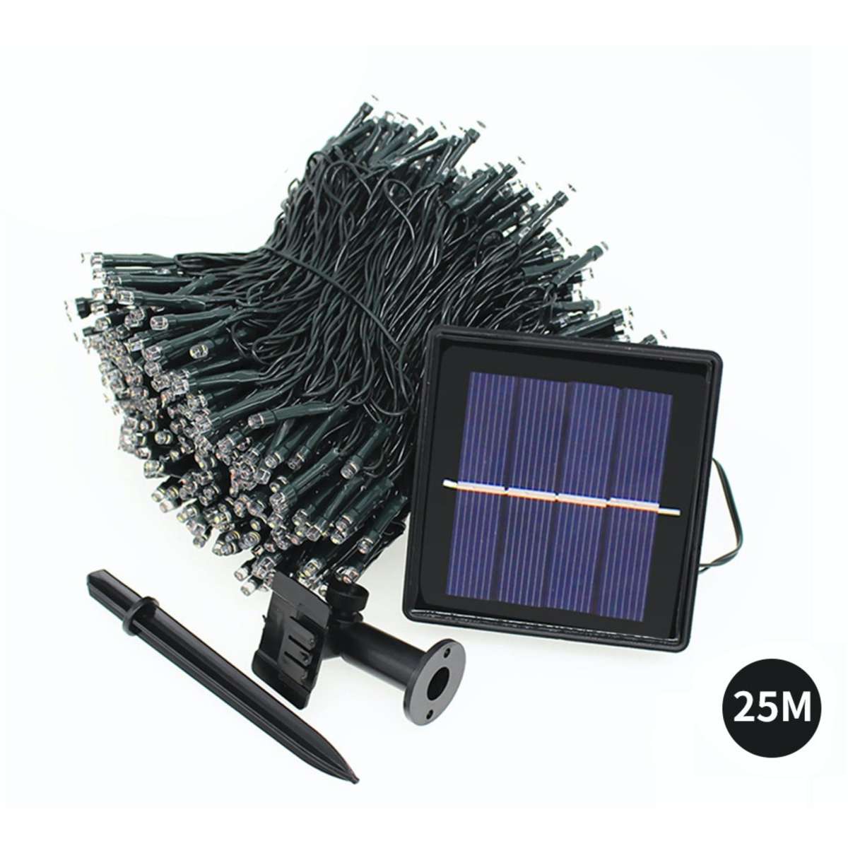 Emitto 25M 200LED String Solar Powered Fairy Lights Garden Christmas