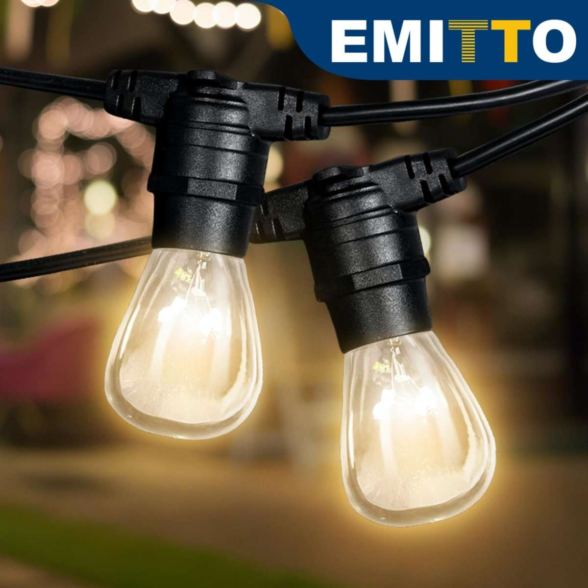 Emitto 38M Festoon String Lights Kits Christmas Wedding Party Xmas