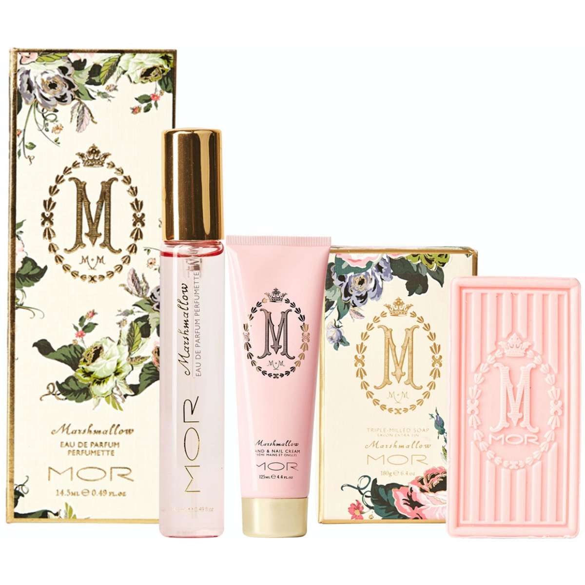 MOR Marshmallow Hand Cream, Soap and EDT Perfumette set | Woolworths