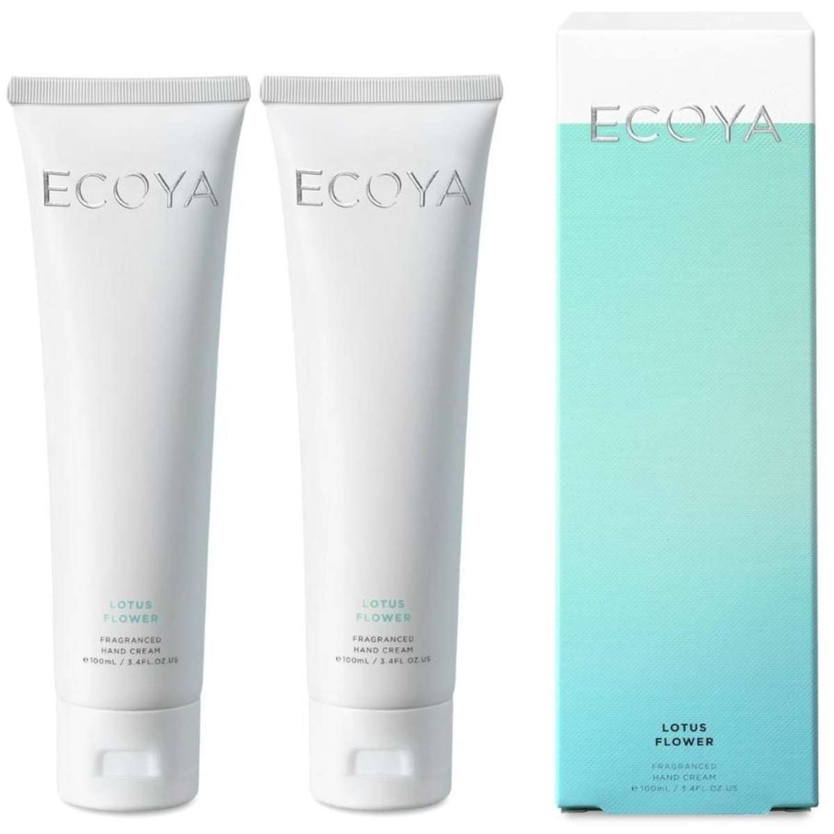 Ecoya Lotus Flower Hand Cream 100ml 2 Pack Woolworths