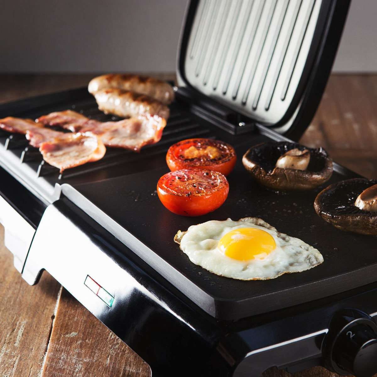 Foreman 2 In 1 Grill and Griddle Black Woolworths