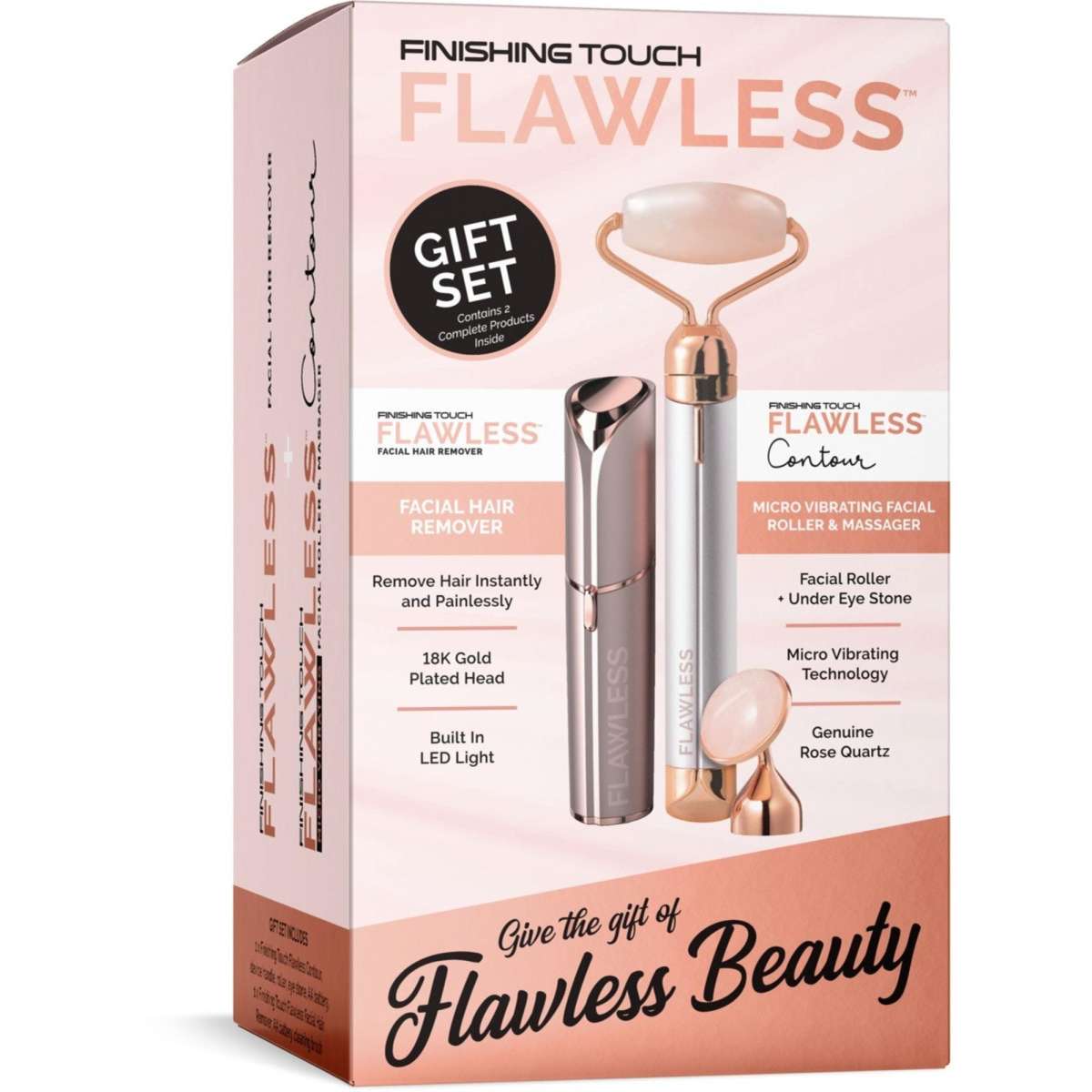 Finishing Touch Flawless Gift Set with Facial Hair Remover and Contour ...