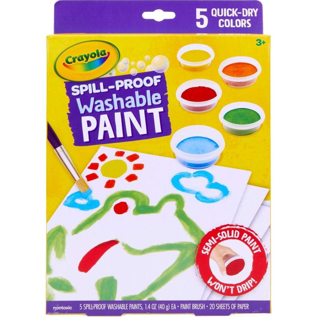 Crayola SpillProof Washable Paint Kit Woolworths
