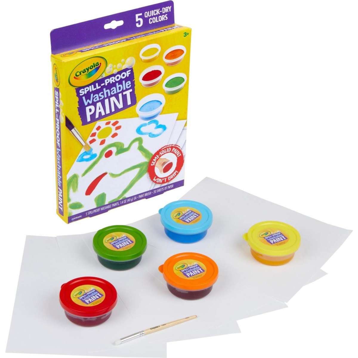Crayola SpillProof Washable Paint Kit Woolworths