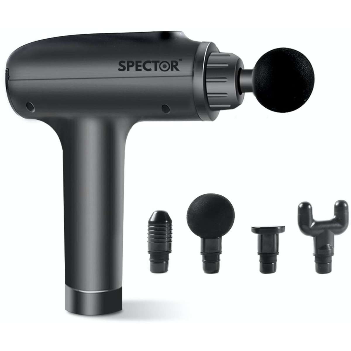 Spector Massage Gun 4 Heads Deep Tissue Percussion Massage Muscle ...