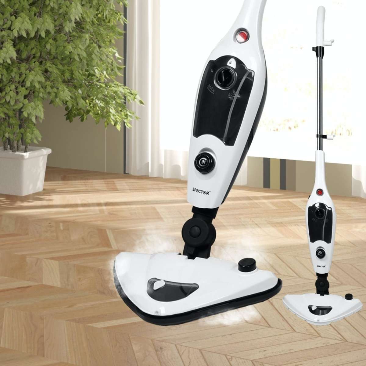 Spector Steam Mop Handheld Cleaner Multi Function Floor Carpet Window