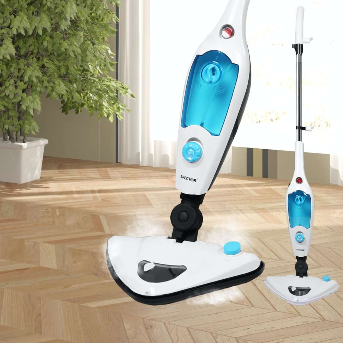 Spector Steam Mop Handheld Cleaner Multi Function Floor Carpet Window