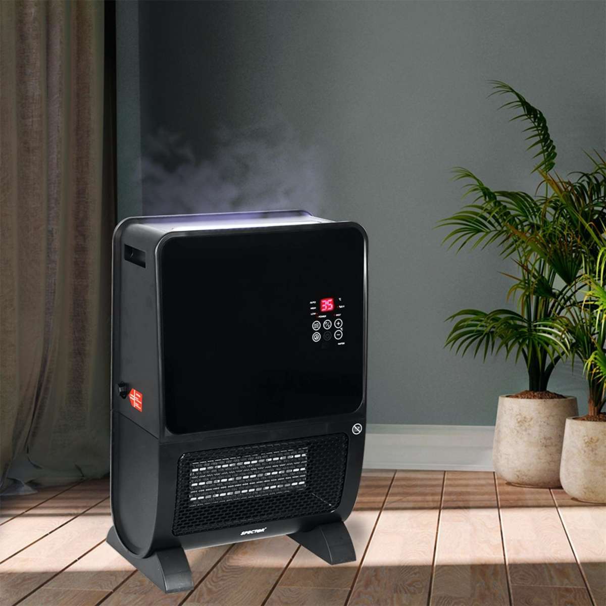 Spector 2 in 1 2000W Portable Electric Heater Humidifier Ceramic Free