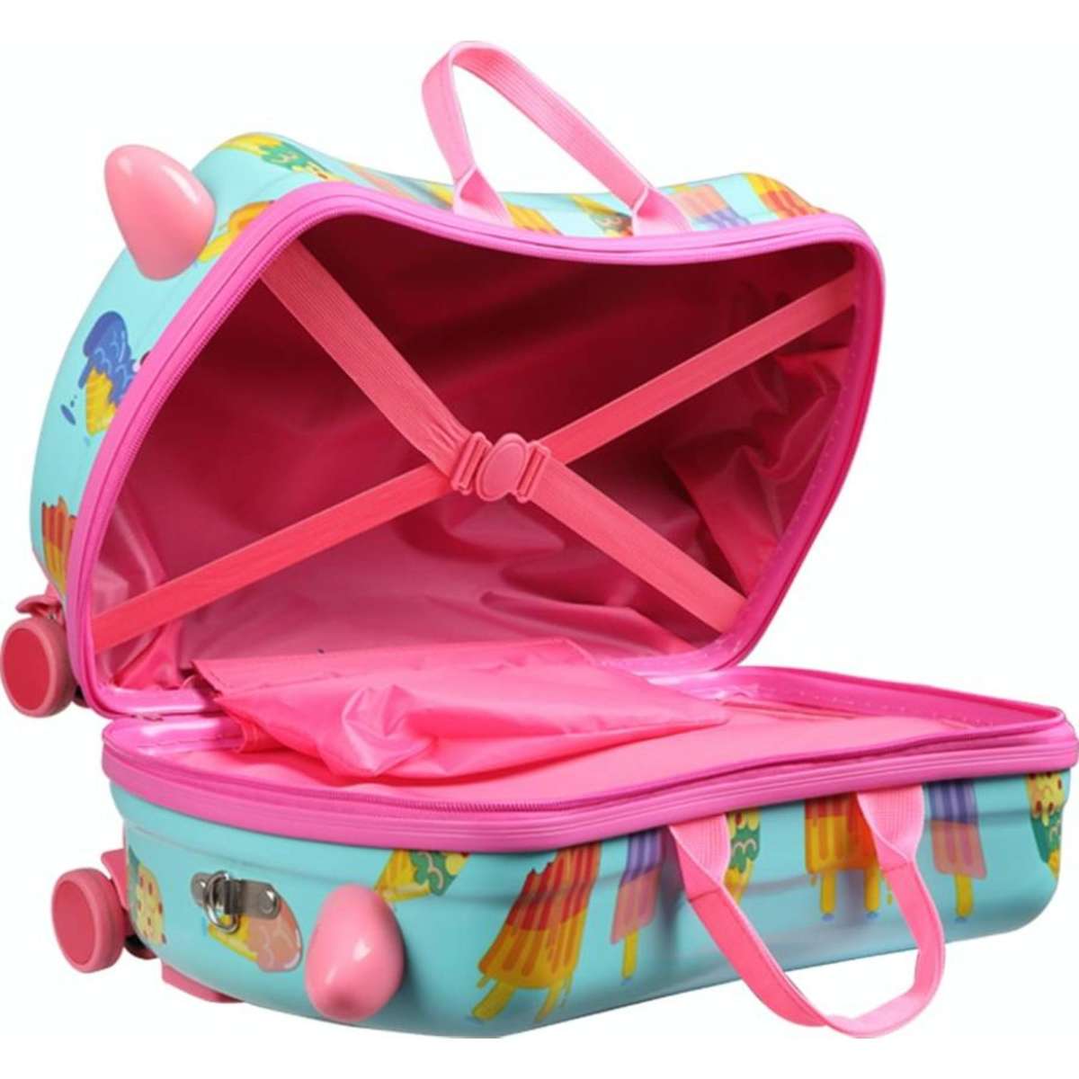 Bopeep Kids Ride On Suitcase Children Travel Luggage Carry Bag Trolley