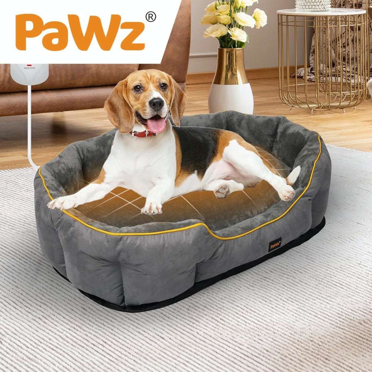 PaWz Electric Pet Heater Bed Heated Mat Cat Dog Heat Blanket Removable
