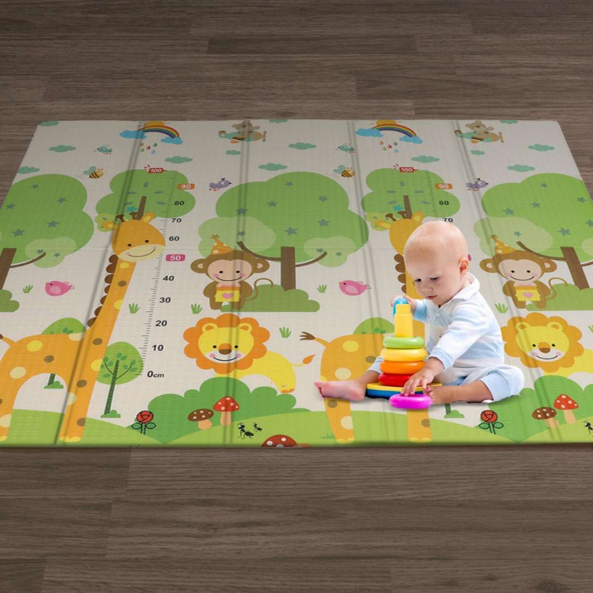 Bopeep 180x200cm Double Sided Kids Play Mat Baby Crawling Pad Floor