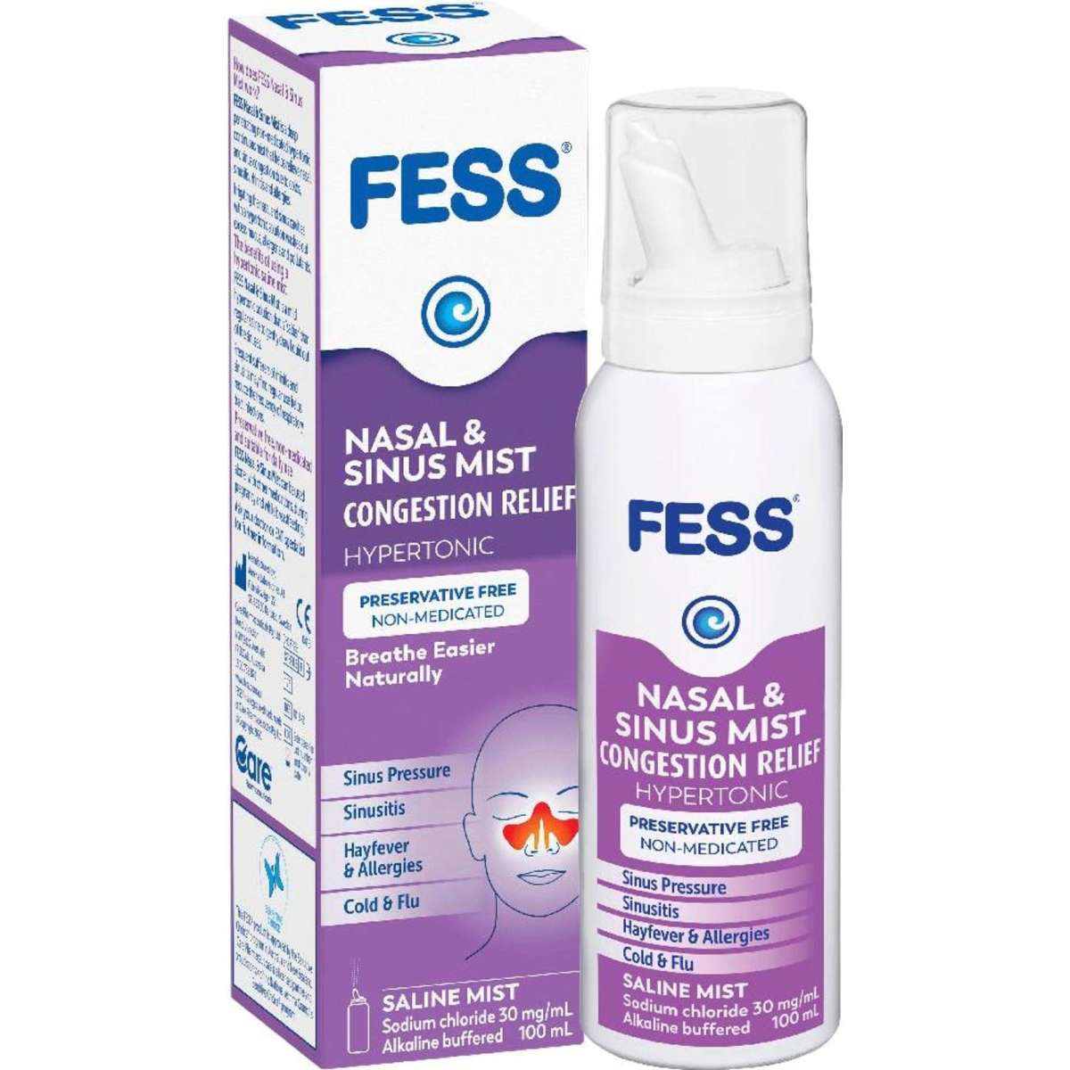 Fess SinuCleanse Nasal & Sinus Mist 100ml Woolworths