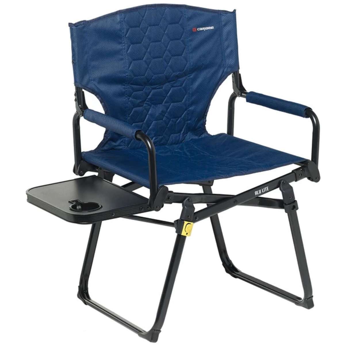 Caribee Aluminium Directors Chair w/ Side Table Navy | Woolworths