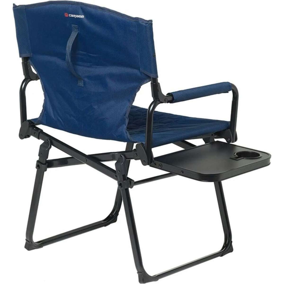 Caribee Aluminium Directors Chair w/ Side Table Navy Woolworths