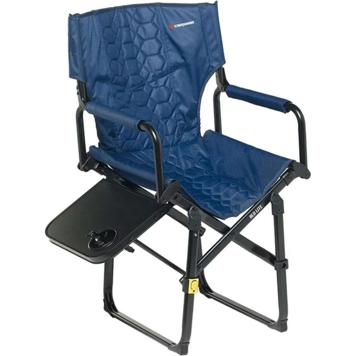 Caribee Aluminium Directors Chair w/ Side Table Navy Woolworths