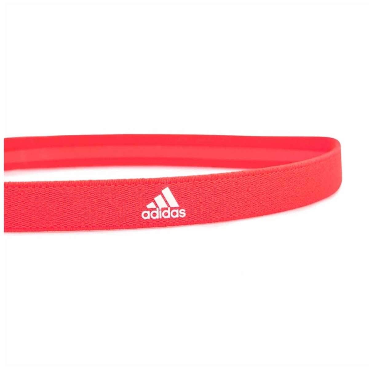 Adidas Sports Hair Bands Black/White/Red 3pc Woolworths