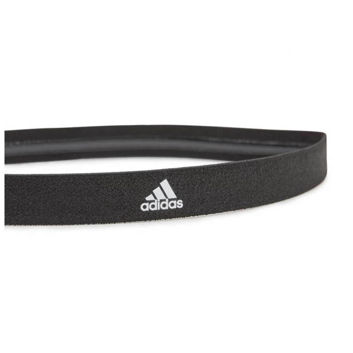 Adidas Sports Hair Bands Black/White/Red 3pc Woolworths