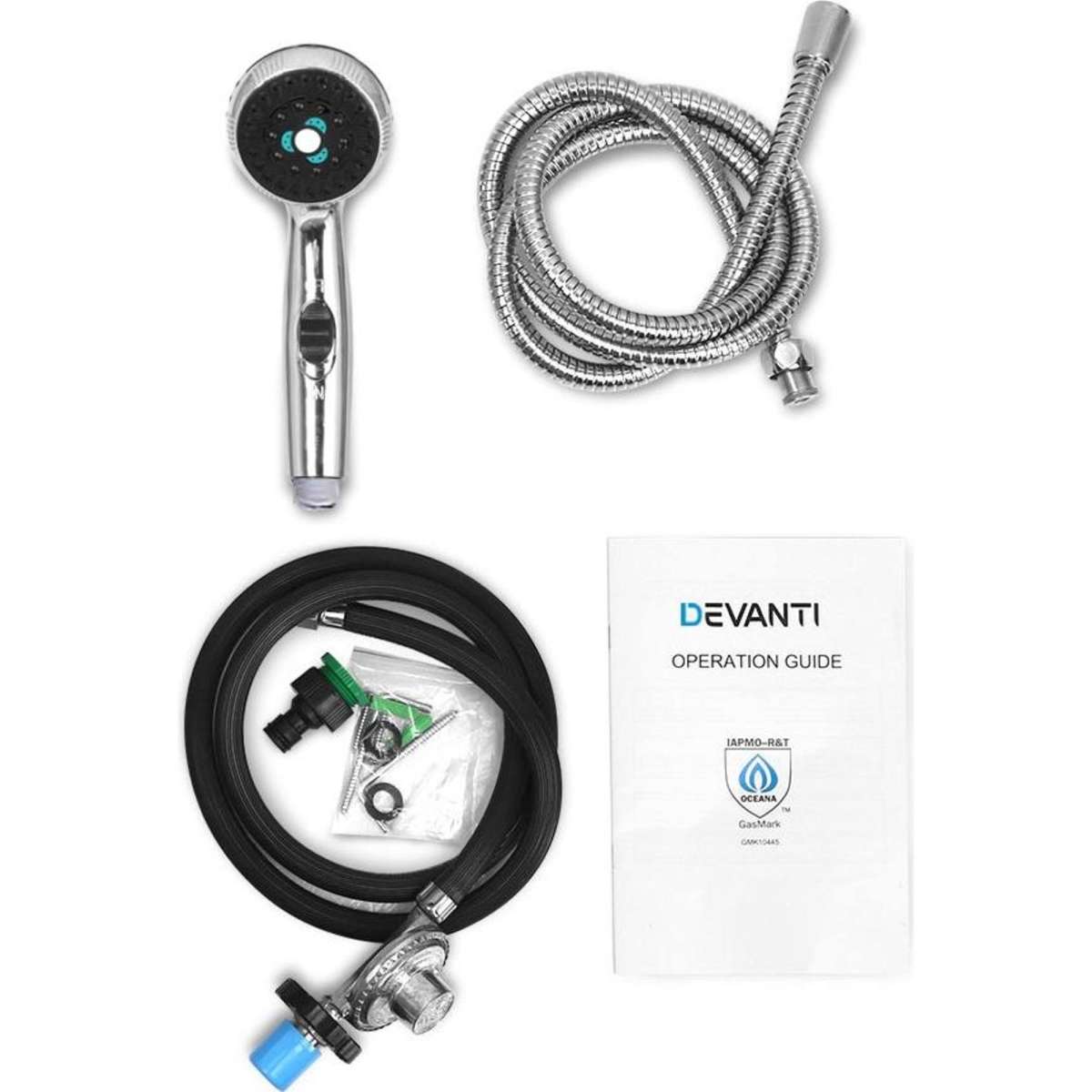 Devanti Gas Hot Water Heater Portable Shower Camping LPG Outdoor Instant 4WD WH Woolworths