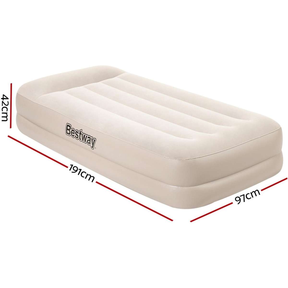 Bestway Air Bed Beds Mattress Single Size Sleep Builtin Pump Camping
