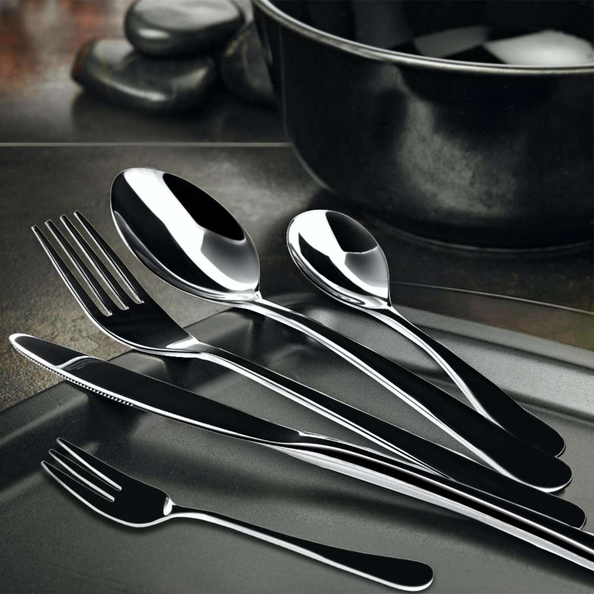 Toque 30pcs Stainless Steel Cutlery Set Travel Knife Fork Spoon Child