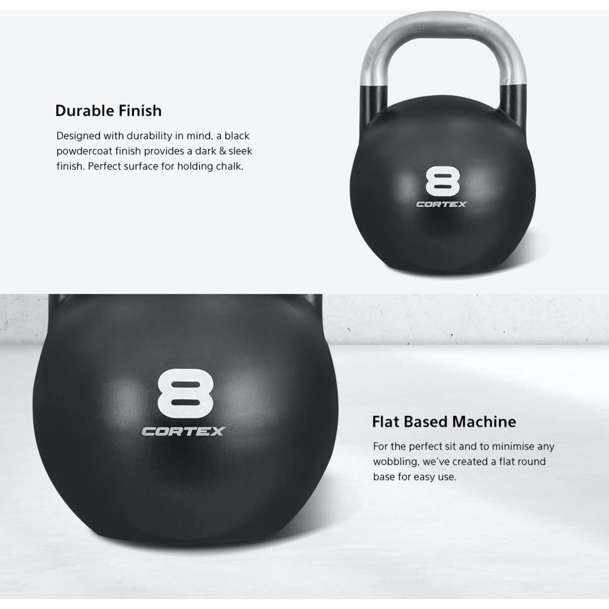 CORTEX 8kg Commercial Steel Kettlebell V2 Woolworths